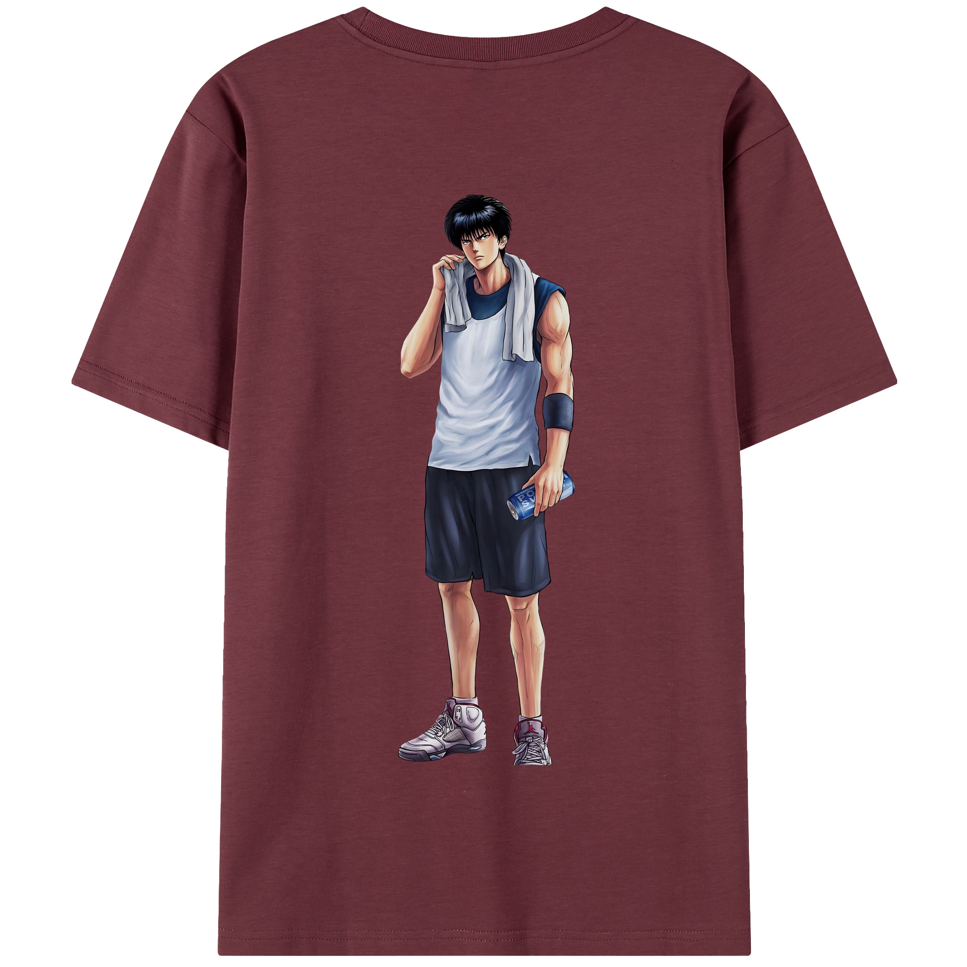 SLAM DUNK／スラムダンク 綿100％半袖Tシャツ（背面プリント）